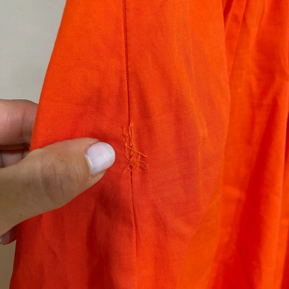 Astr Strapless Orange Midi Dress Tangerine Medium NWI - Picture 7 of 8